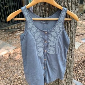 Prana slub knit embroidered tank